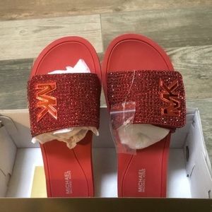 Michael Kors slip on Sandals sz8